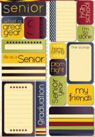 🎓 senior year's motivational quote sticker: reminisce making the grade! logo