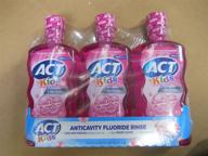 🍬 act kids bubblegum blowout fluoride rinse, 16.9 oz - pack of 3 logo