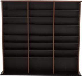 img 3 attached to 🎯 Stylish and Spacious Prepac Triple Width Wall Storage Cabinet in Cherry and Black