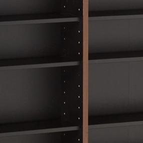 img 1 attached to 🎯 Stylish and Spacious Prepac Triple Width Wall Storage Cabinet in Cherry and Black