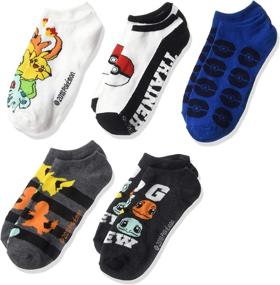 img 1 attached to 🧦 Pokemon 5-Pack No Show Socks for Boys