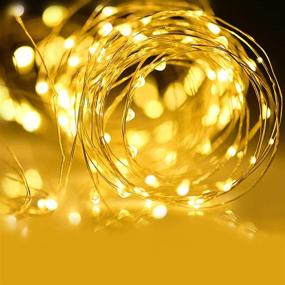 img 3 attached to 🌟 Twinkle Star 33FT 100 LED Silver Wire String Lights: Battery Operated Fairy Lights for Christmas, Wedding, Party, and Home Decoration - Warm White (Pack of 1)