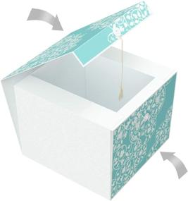 img 2 attached to 🎁 Endless Art US EZ Gift Box Rita Cassandra 10x10x8" - Valentine's Day Convenience with Tissue Paper, Note Card and Envelope