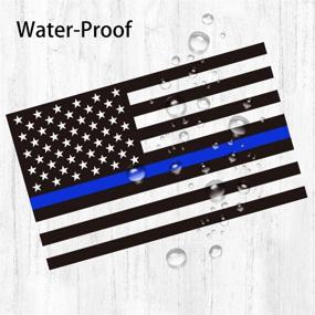 img 2 attached to Gearoot Reflective American Stickers Tactical Exterior Accessories for Bumper Stickers, Decals & Magnets