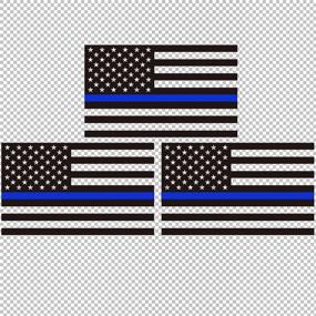 img 4 attached to Gearoot Reflective American Stickers Tactical Exterior Accessories for Bumper Stickers, Decals & Magnets