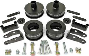 img 4 attached to 🚙 MotoFab Lifts 3 inch Front 3 inch Rear Full Lift Kit: Jeep Wrangler JK Compatible with Shock Extenders