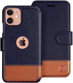 img 4 attached to 📱 LUPA iPhone 12 Mini Wallet Case - Slim Flip Case with Credit Card Holder and Magnetic Closure for Women & Men - Desert Sky