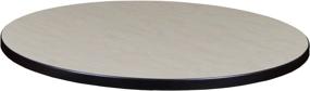 img 1 attached to 🍒 Cherry/Maple Regency Round Standard Table Top - 30-inch