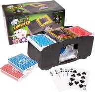 🦒 giraffe manufacturing battery-operated electric card shuffler - perfect for home, tournaments, classic poker, and trading card games логотип