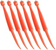 🍊 xloey 6-piece plastic orange peeler set - easy slicer, cutter, peeler, remover, and opener - essential kitchen accessories knife tool for cooking - top quality gadget (new) logo