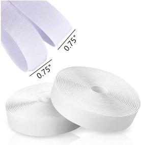 img 3 attached to 🔗 82ft/25m White Self Adhesive Hook and Loop Tape: Sticky Back Fastening for Stationery & Household Use