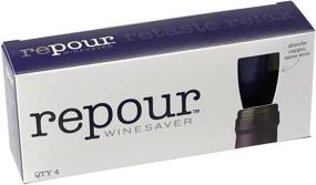 img 3 attached to 🍷 Repour Wine Saver (4-Pack) - Wine Preserver and Stopper - Eliminates Oxygen, Maintaining Freshness of Wine