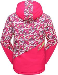 img 3 attached to 🧥 PHIBEE Girls' Waterproof and Windproof Outdoor Warm Snowboard Ski Jacket