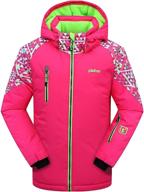 🧥 phibee girls' waterproof and windproof outdoor warm snowboard ski jacket логотип