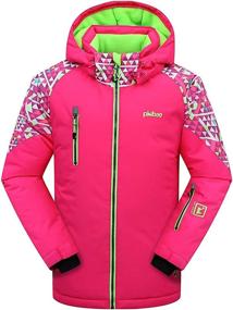 img 4 attached to 🧥 PHIBEE Girls' Waterproof and Windproof Outdoor Warm Snowboard Ski Jacket