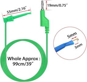 img 3 attached to 🔌 Sumnacon 39 Inch Multimeter Test Lead Set - High-Quality Banana Plug to Minigrabber Test Hook Wire Cable Kit with Protective, Flexible Wire Leads for Accurate Electrical Testing 500V/5A