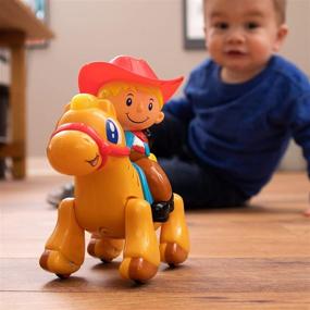 img 1 attached to 🤠 Entertaining Imaginative Play with Fat Brain Toys Clatter Cowboy for Toddlers 1-2 Years