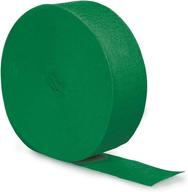 vibrant emerald green crepe paper streamer roll - 500ft by creative converting! логотип