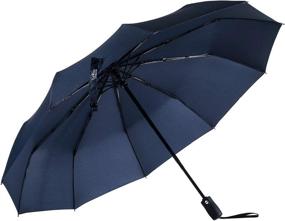 img 4 attached to LeRain Windproof Travel Umbrella Coating Umbrellas