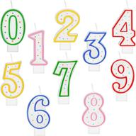 birthday numeral decoration supplies multicolored logo