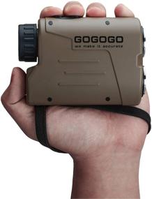 img 1 attached to 🎯 Gogogo Sport Vpro: Laser Golf Hunting Rangefinder with 1200 Yards Range, 6X Magnification, and Flag-Lock Pin-Seeker