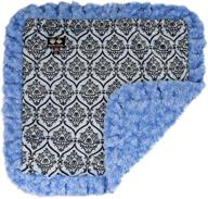 🐾 bessie and barnie blue sky/versailles blue luxury ultra plush faux fur pet blanket: super soft reversible comfort for cats, dogs & puppies (multiple sizes) logo