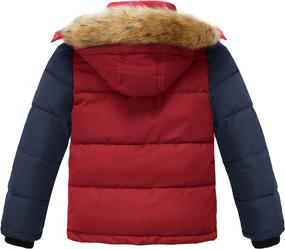 img 3 attached to 🧥 Wantdo Boys' Thicken Puffer Jacket Hooded Waterproof Winter Coat Outwear