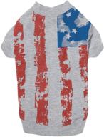 zack zoey america's flag print 12" - "футболка zack zoey с принтом флага америки 12 логотип