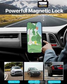 img 2 attached to Fast Wireless Car Charger Phone Mount by ikeer - Magnetic Auto-Clamping Air Vent Holder for iPhone 13/13 Pro/13 Pro Max/13 Mini/12/12 Pro/12 Pro Max/12 Mini - 15W