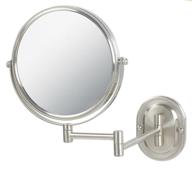 💄 jerdon jp7507nb nickel beaded wall mount makeup mirror - 8-inch size, enhanced 7x magnification логотип