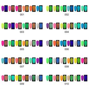 img 3 attached to 💅 Glow in the Dark Nail Polish Set - UV LED, Dramatic Nail Art Soak Off Varnish - Carnival Party, 6pcs x 10ml - FairyGlo 011