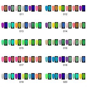 img 2 attached to 💅 Glow in the Dark Nail Polish Set - UV LED, Dramatic Nail Art Soak Off Varnish - Carnival Party, 6pcs x 10ml - FairyGlo 011