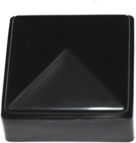 img 2 attached to 🔳 JSP Manufacturing 2x2 Fence Post Caps - Black Plastic for Metal, Plastic, Vinyl, or Wood Posts (8 Pack)