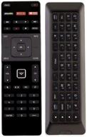 enhanced xrt500 backlit qwerty keyboard remote for vizio m471i-a2 m501d m501da2 m501d-a2 m501da2r m501d-a2r m321i-a2 m401i-a3 501i-a2 m551da2 m551d-a2 m551da2r m551d-a2r m551dar2 m551d-ar2 logo