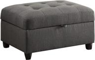 🪑 gray stonenesse storage ottoman coaster 500414-co logo