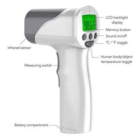 img 3 attached to 🌡️ Ultimate Medical Grade Touchless Infrared Forehead Thermometer for Adults & Baby - Instant Results!