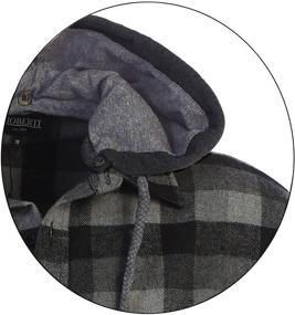 img 1 attached to 👔 Brushed Charcoal Gioberti Men's Clothing with Removable Checkered Design