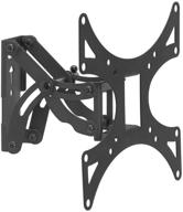 cmple - full motion tv wall mount for 23-42 inches led tv lcd monitors, flat screen, full-motion, tilting, swiveling, adjustable tv mount up to 66lbs, vesa max 200x200, easy to mount logo