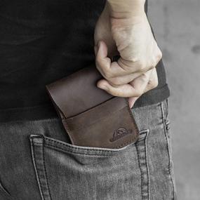 img 3 attached to 👝 Streamline Your Carry with Topstache: The Ultimate Minimalist Leather Pocket Wallet