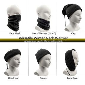 img 1 attached to 🏻 Гардер Balaclava Bandana для детей: непревзойденная защита и стиль для аксессуаров для девочек.