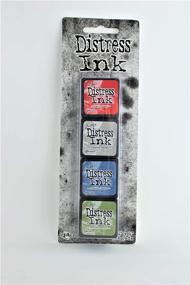 img 3 attached to 🎨 Set of 4 Distress Mini Ink Pads - Kit 5