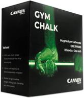 optimized cannon sports white gym chalk with magnesium carbonate for enhanced performance in weightlifting, gymnastics & rock climbing логотип