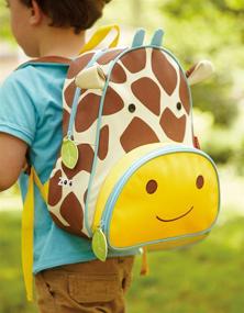 img 1 attached to Giraffe Print Toddler Backpack for School: Multi-functional and Cute!