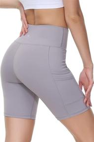 img 3 attached to Running Pockets Waisted Athletic Stretchy Sports & Fitness in Cycling