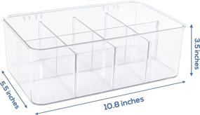 img 3 attached to 🍵 Set of 3 Stackable Plastic Tea Bag Organizers by Utopia Home - Clear Top Lid for Convenient Tea Storage Solution - Ideal for Countertops, Kitchen Cabinets, Pantry, Sweeteners, Beverage Bags