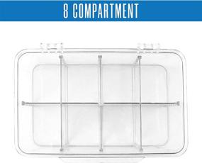 img 2 attached to 🍵 Set of 3 Stackable Plastic Tea Bag Organizers by Utopia Home - Clear Top Lid for Convenient Tea Storage Solution - Ideal for Countertops, Kitchen Cabinets, Pantry, Sweeteners, Beverage Bags