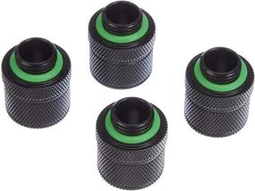 img 3 attached to 💧 Corsair Hydro X XF Compression Fittings - 10/13mm (3/8"/1/2") ID/OD - 4 Pack, Black (Model: CX-9051002-WW)