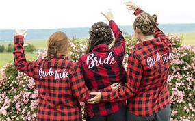 img 3 attached to 👰 Enhance Your Bridal Apparel with Large White Bride Patch - Effortlessly Iron On DIY Bridal Party Jackets for Bachelorette Party, Honeymoon, & Beyond! Perfect Photo Prop & Bridal Shower Gift by Bride