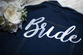 img 2 attached to 👰 Enhance Your Bridal Apparel with Large White Bride Patch - Effortlessly Iron On DIY Bridal Party Jackets for Bachelorette Party, Honeymoon, & Beyond! Perfect Photo Prop & Bridal Shower Gift by Bride