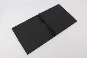 img 1 attached to 📔 Black Kraft Square Scrapbook Album for Art, Craft, and Design, 50 Sheets (100 Pages)